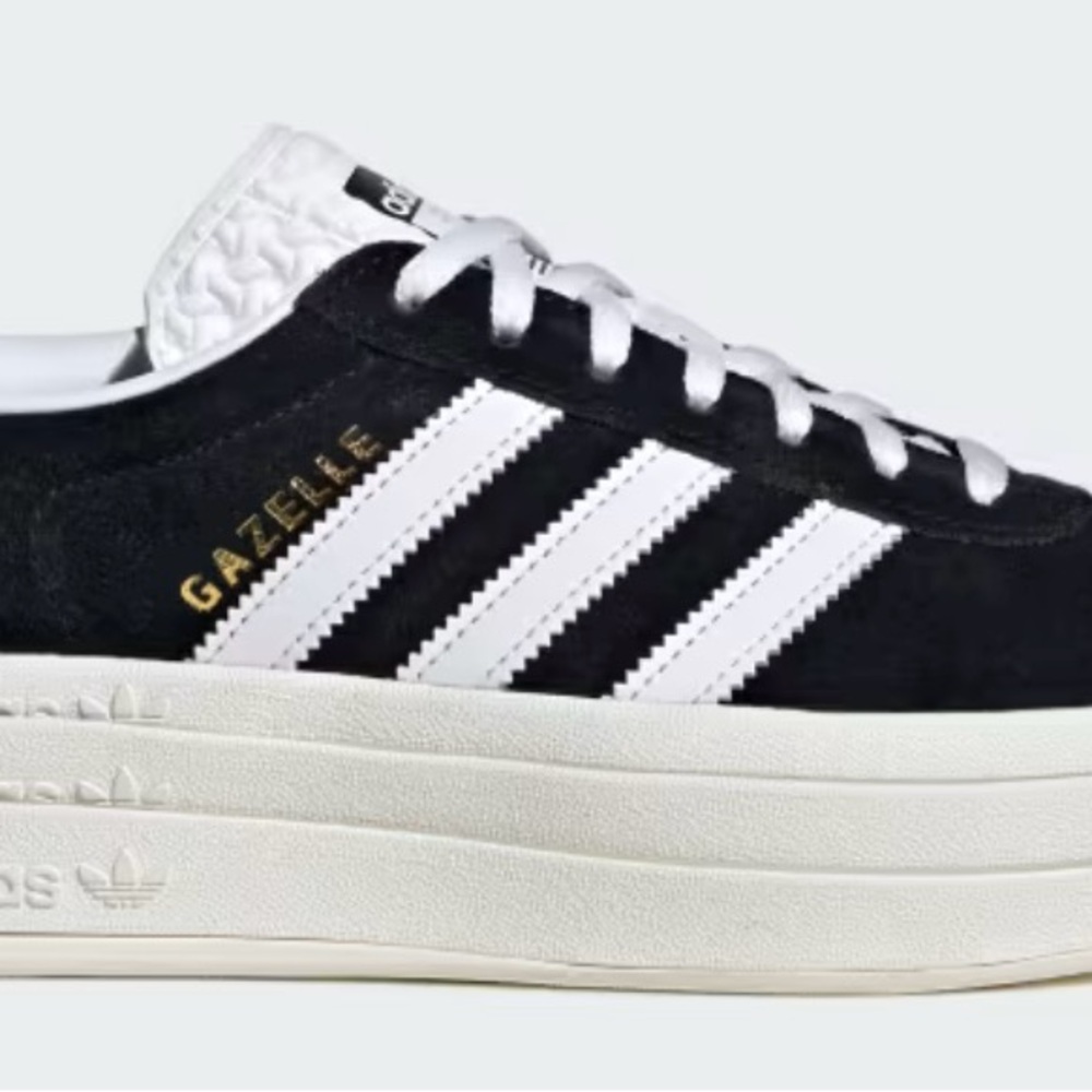 Adidas Gazelle Bold in Black and White womens size 5.5 NWOB - Picture 2 of 9